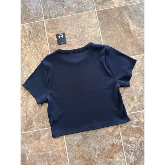 Under Armour Rival Rib Baby Tee Black Size XL - Picture 8 of 12